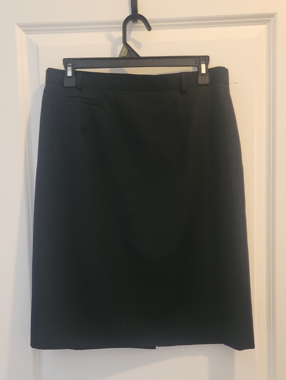 Talbots Black Pencil Skirt 100 % Wool